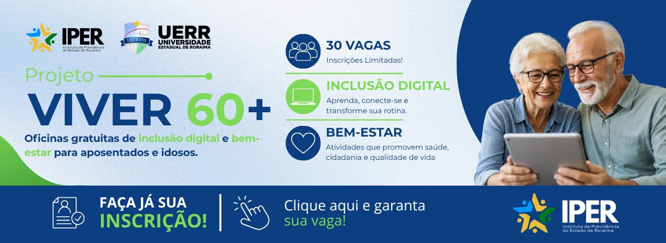 Projeto Viver 60+ - Inscrições abertas